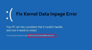 Kernel Data Inpage Error Windows Archives Fix PC Errors