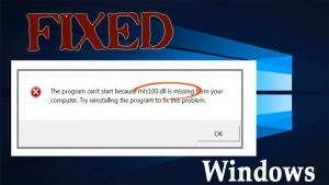 Complete Steps to Fix mfc100.dll Error on Windows 10/8.1/8