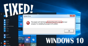 How to Fix Explorerframe.dll Error in Windows 10?