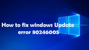 Complete Guide to Fix Windows Update Error 80246005