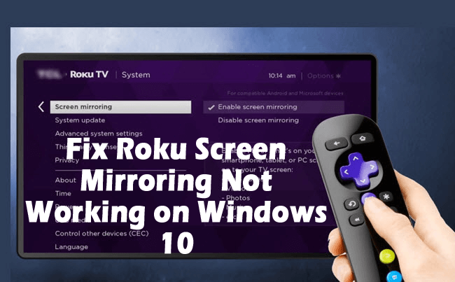 tcl roku tv screen mirroring windows 10