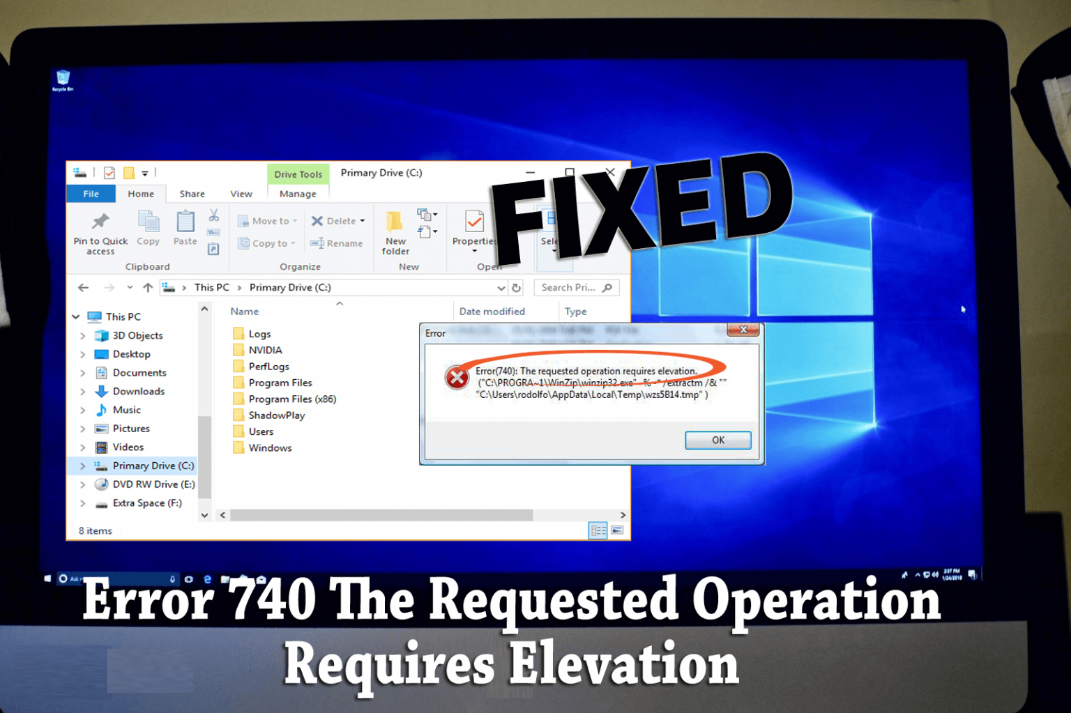 Fixed Error 740 The Requested Operation Requires Elevation Windows 10 7221