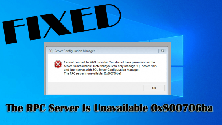 rpc server is unavailable windows 7