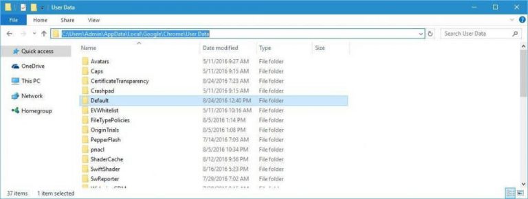 Localappdata google chrome user data не находит