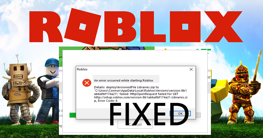An Error Occurred While Starting Roblox Fixed - roblox not working on windows 10 laptop