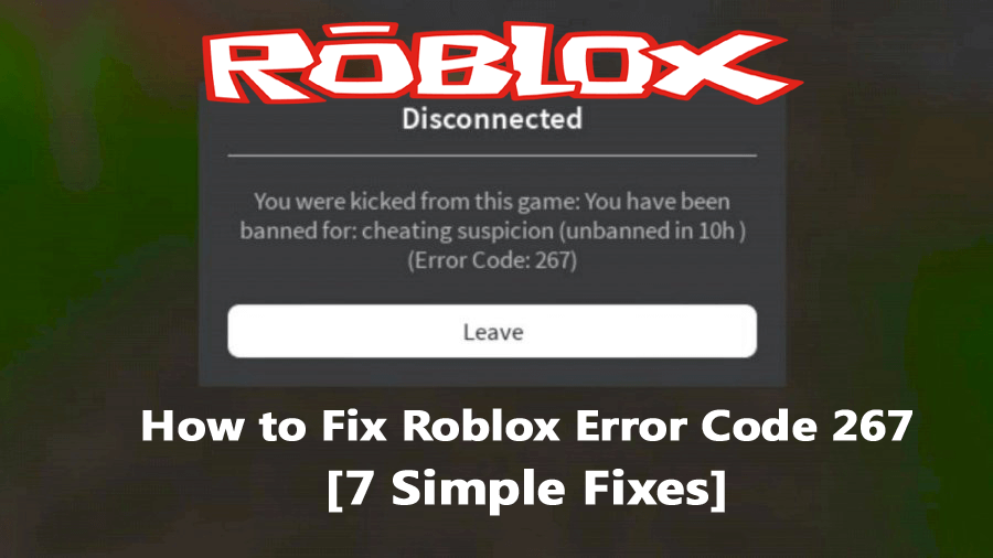 Roblox erro 267 Solução nesse video 