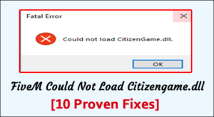 Could not load citizengame dll fivem как исправить