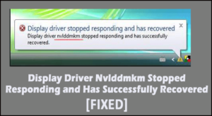 Display driver stopped responding and has recovered что делать